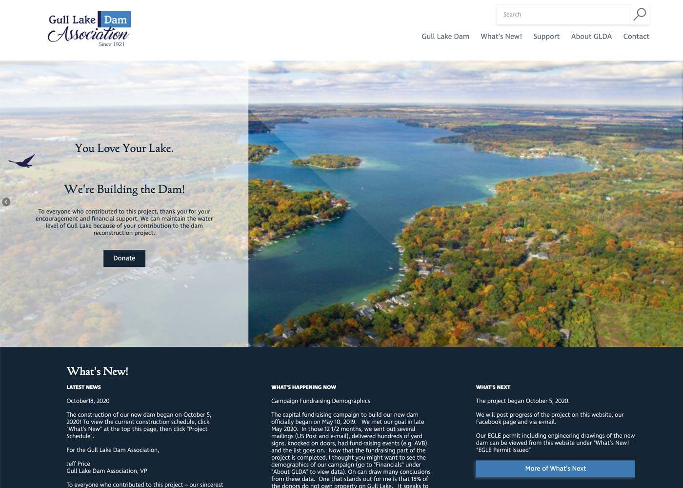 1400x1000 Gull Lake Dam web image