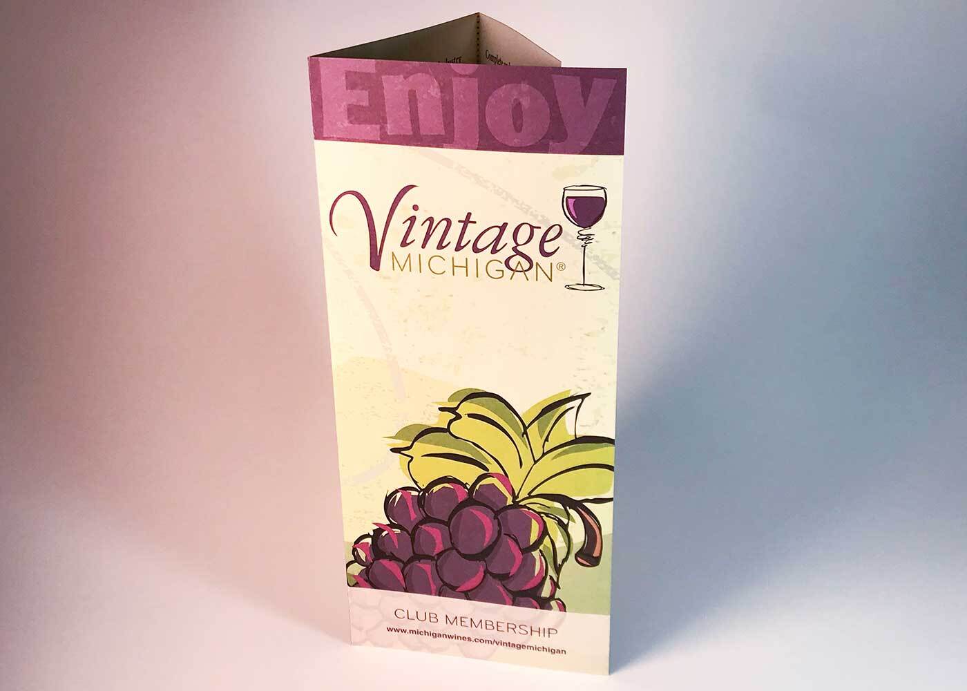 MDARD Michigan Wines vintage brochure