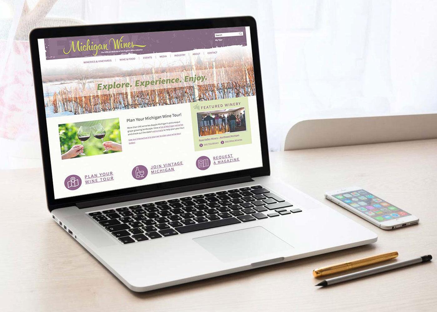 MDARD Michigan Wines website