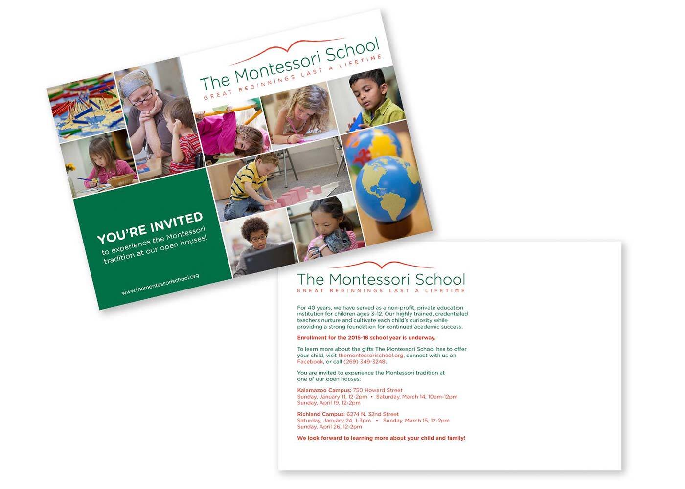 The Montessori School direct mailer