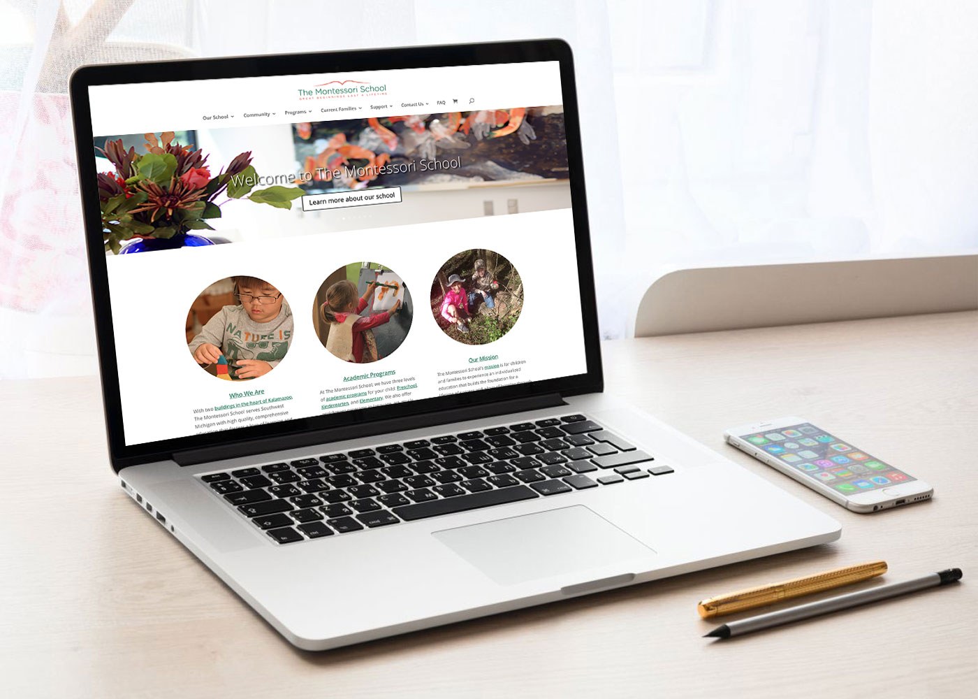 The Montessori School laptop
