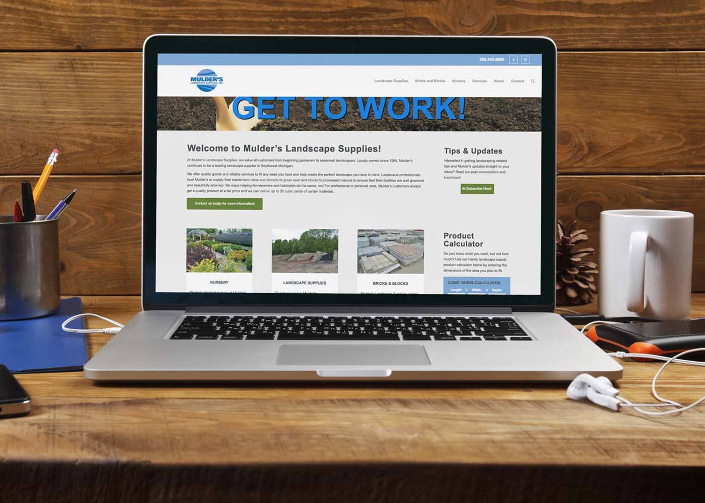 Mulder's Landscape Supplies website