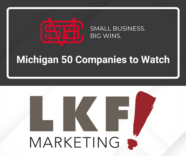 50 Companies to Watch awardee logo featuring LKF Marketing
