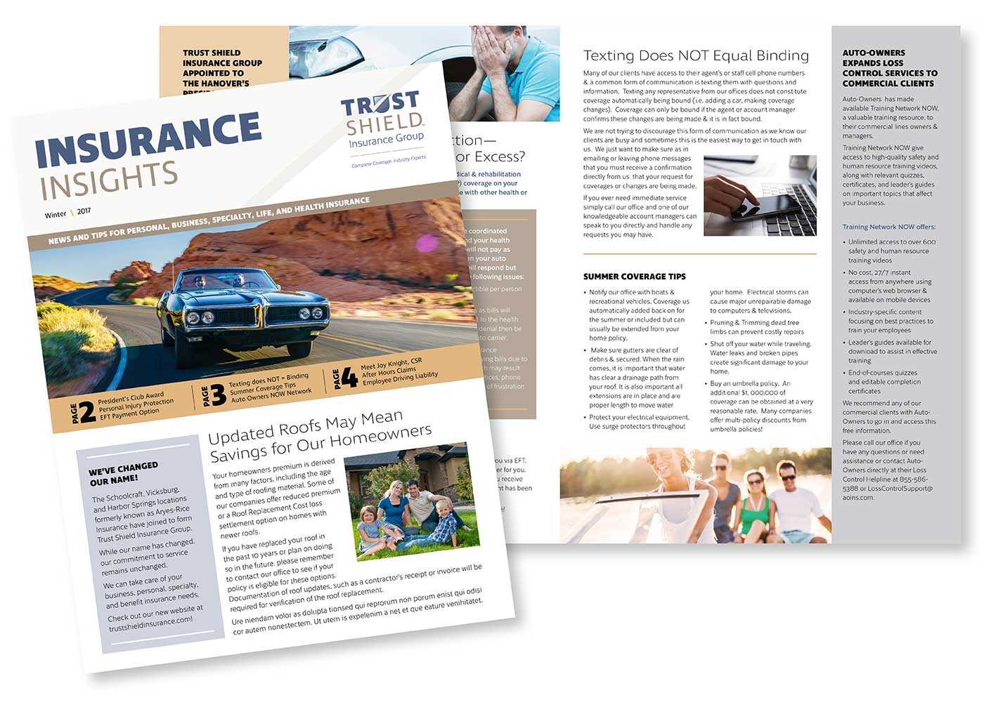 Trust Shield Insurance Group newsletter
