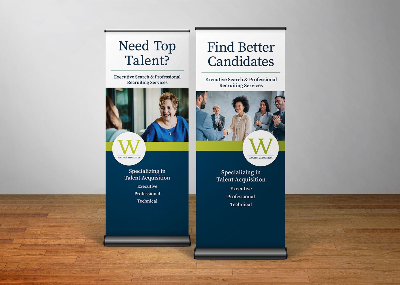 Welsh pull-up banner